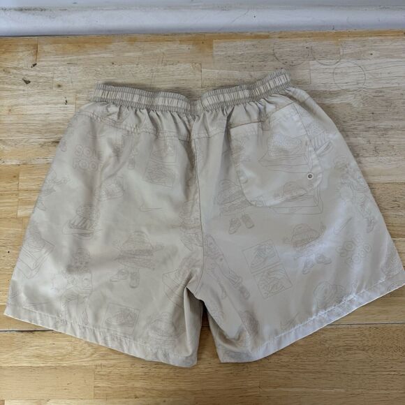 Nike Standard Fit Mid Thigh "Sole Food" Beige Shorts DR9781-238 Lined Graphic XL - Picture 3 of 14